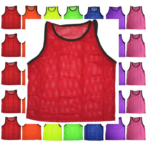 619vr3Lq6kL.jpg Adult & Youth Scrimmage Training Vests for Soccer, Basketball & More – Available in 1, 6, 12, 24 Packs